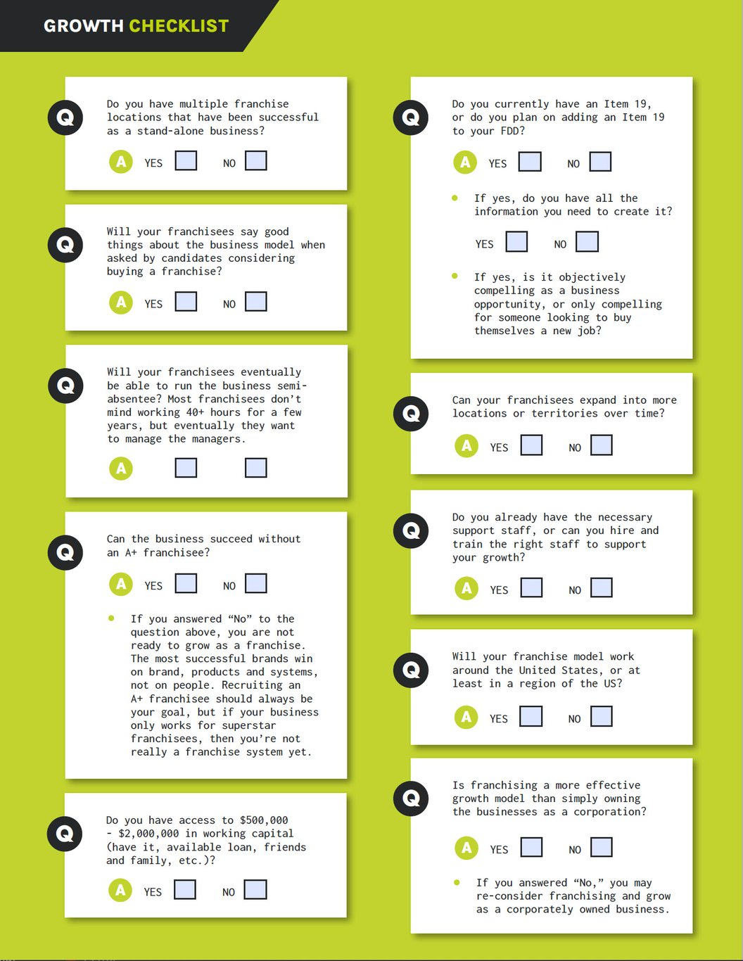 growth-checklist
