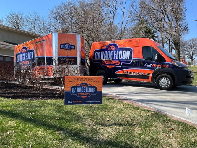 The Garage floor Company truck Small